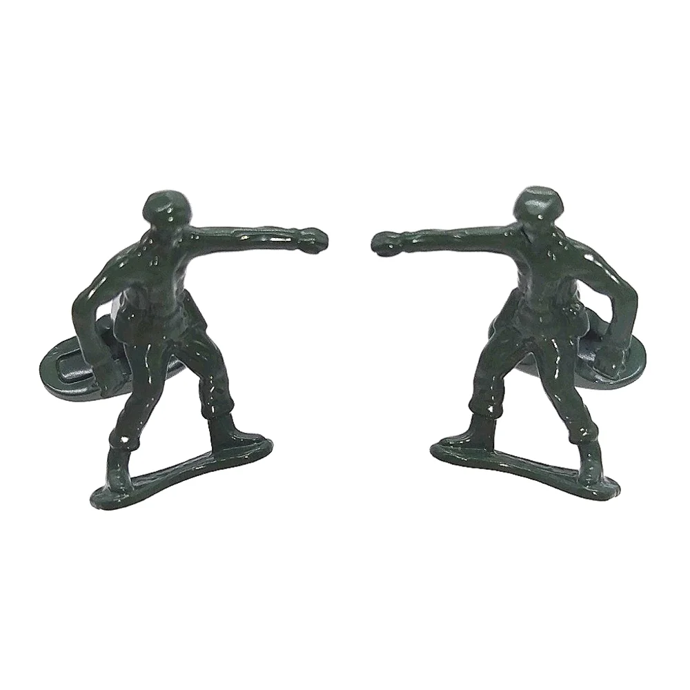 Vintage Paul Smith Army Man Green Military GI Joe Signed CuffLinks- RARE!